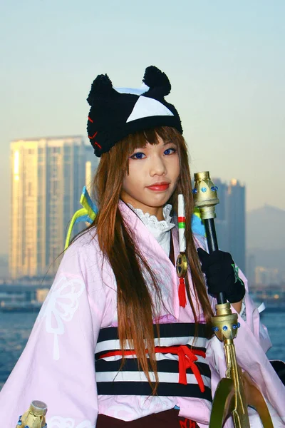 20 dic 2008 il cosplay anime Giappone, ritratto del cosplay — Foto Stock