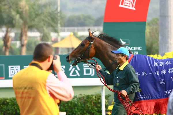 14 Дек 2008 Cathay Pacific Hong Kong International Horse Races . — стоковое фото