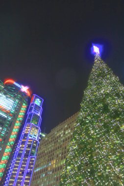 16 dec 2008 photo in front of Christmas tree in Central district