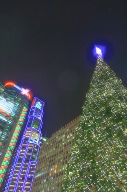 16 dec 2008 photo in front of Christmas tree in Central district