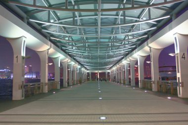 16 dec 2008  a Central No 9 Public Pier at hong kong night 