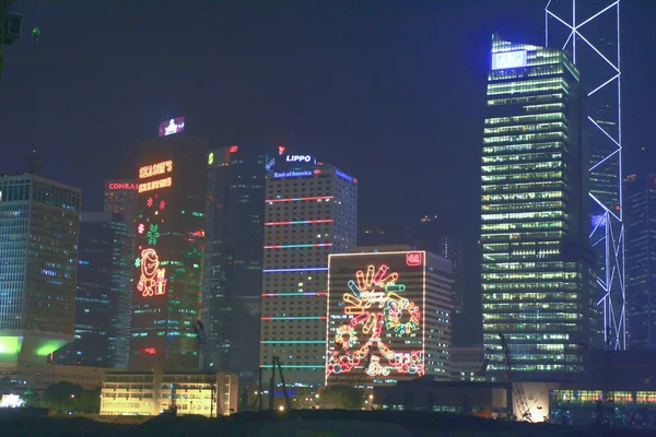 16 dec 2008 the winter of Hong Kong Night View At Christmas — Stockfoto