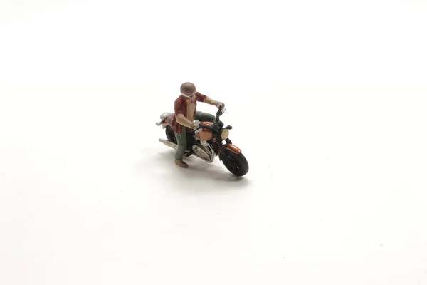 Mini režim figurka malé motocyklu — Stock fotografie