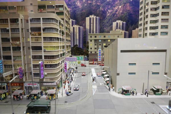 11 feb 2020 Punti di riferimento e figure in miniatura in scala a Hong Kong — Foto Stock
