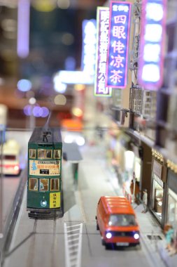 11 Şubat 2020 Eski Hong Kong 'da ölçülen Mini Marklar ve Mini rakamlar