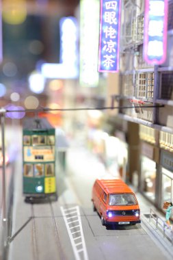 11 Şubat 2020 Eski Hong Kong 'da ölçülen Mini Marklar ve Mini rakamlar