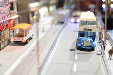 11 Şubat 2020 Eski Hong Kong 'da ölçülen Mini Marklar ve Mini rakamlar