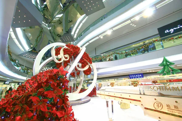 Una Navidad Festiva Centro Comercial Hong Kong Dic 2008 — Foto de Stock