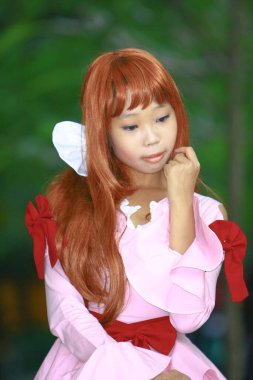 Japonya Cosplay Festivali 'nin 23 Kasım 2008' deki karakterleri olarak Cosplayer 