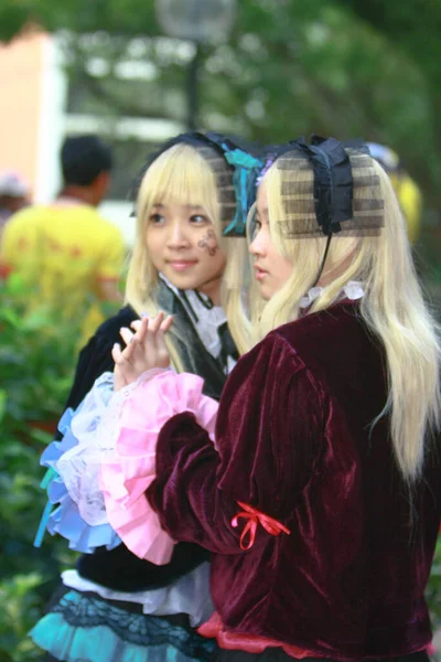 Japonya Cosplay Festivali Nin Kasım 2008 Deki Karakterleri Olarak Cosplayer — Stok fotoğraf