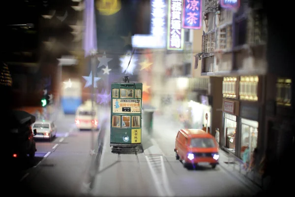 Scale Figure Old Hong Kong Transport — Φωτογραφία Αρχείου
