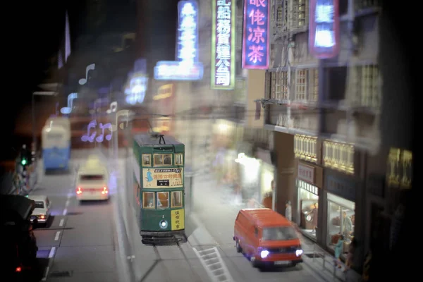 Scale Figure Old Hong Kong Transport — Φωτογραφία Αρχείου