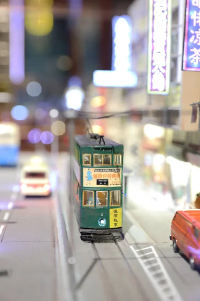 Znaki Orientacyjne Figurki Miniaturowe Skalowane Hongkongu — Zdjęcie stockowe
