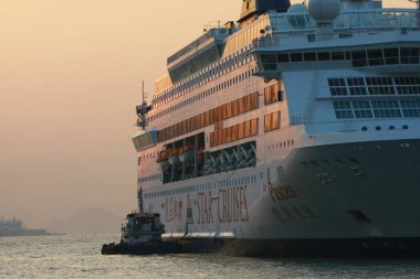 Hong Kong, Tst Limanı 21 Kasım 2008 Yolcu Gemisi.