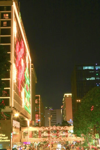 Νοε 2008 Χριστουγεννιάτικος Φωτισμός Στο Tst Hong Kong Χριστουγεννιάτικος Φωτισμός — Φωτογραφία Αρχείου