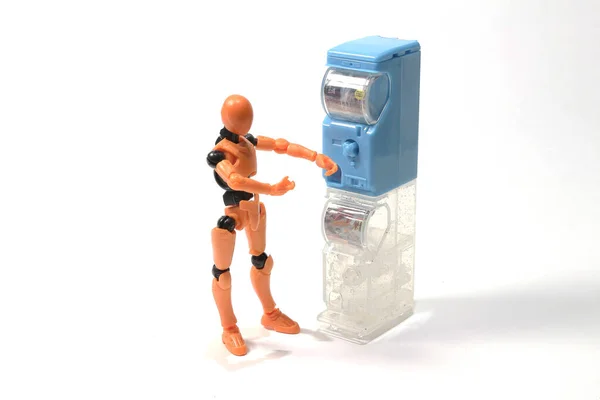 Mini Figure Shopping Capsule Toy Vending Machines — Stockfoto