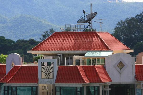 Ett Bostadshus Hong Kong Dagtid Juni 2008 — Stockfoto