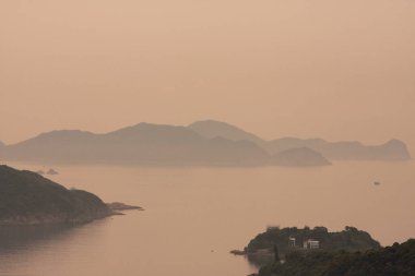 Port Shelter sai kung 'un güneş doğuşu 26 Temmuz 2008 