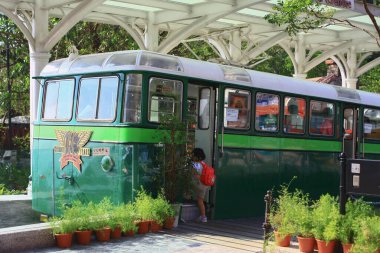 11 Ekim 2008 Eski yeşil Hong Kong Tepesi Tramvay Ekranı zirvede 