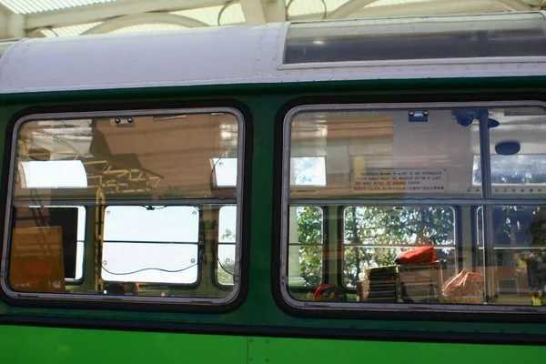 Okt 2008 Die Alte Grüne Straßenbahn Hong Kong Peak Auf — Stockfoto