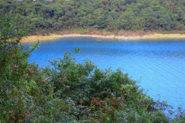 Ada rezervuarı, Sai Kung, Hong Kong. 16 Kasım 2008
