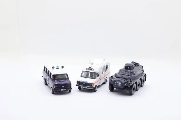 Der Maßstab Hong Kong Polizeiauto Und Krankenwagen — Stockfoto