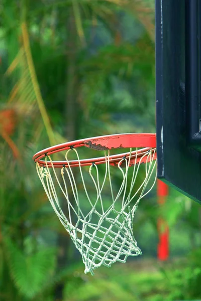 Basketball Net Basketball Rims Net Hoop Sept 2008 — Stock Photo, Image