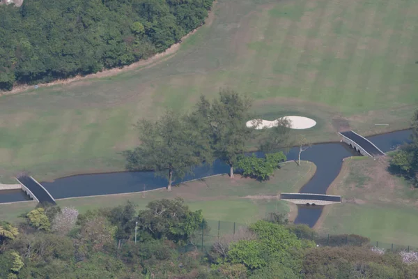 Vista Aérea Shek Campo Golf Country Club Marzo 2008 — Foto de Stock