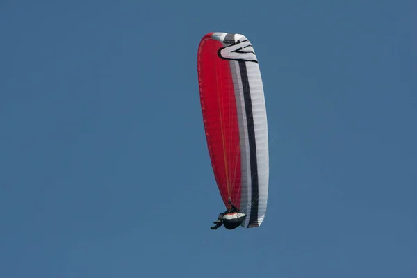 Paroplane Group Flying Blue Sky March 2008 — Stock Photo, Image