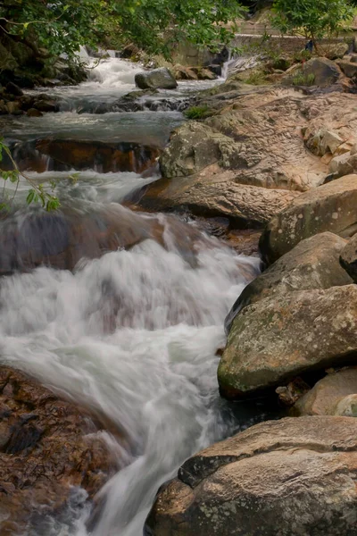 Nice Waterfall Little Hawaii Trail Tseung Kwan Junho 2008 — Fotografia de Stock