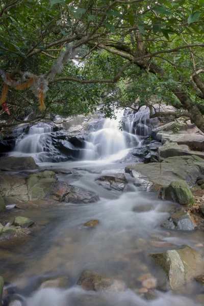 Nice Waterfall Little Hawaii Trail Tseung Kwan Junho 2008 — Fotografia de Stock