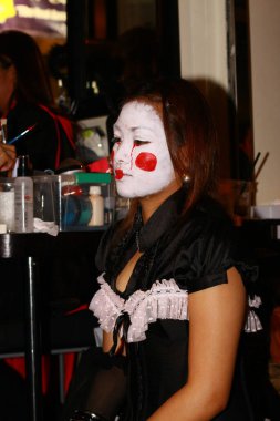 Lan Kwai Fong hk 'da Cadılar Bayramı gecesi. Lan Kwai Fong Cadılar Bayramı, Hong Kong 31 Ekim 2008