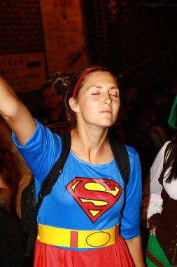 Lan Kwai Fong hk 'da Cadılar Bayramı gecesi. Lan Kwai Fong Cadılar Bayramı, Hong Kong 31 Ekim 2008