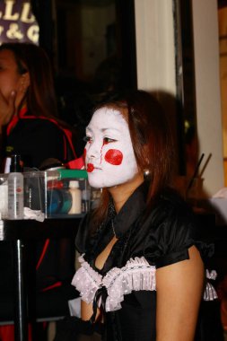 Lan Kwai Fong hk 'da Cadılar Bayramı gecesi. Lan Kwai Fong Cadılar Bayramı, Hong Kong 31 Ekim 2008