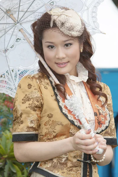 Model Pameran Bunga Hong Kong Maret 2008 — Stok Foto