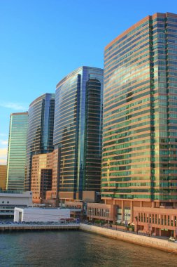 Victoria Limanı 'ndan Tsim Sha Tsui. hk 2 Ağustos 2008 