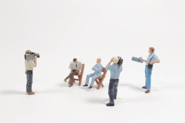 Film çekim ekibinin mini figürü.