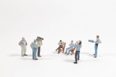 Film çekim ekibinin mini figürü.