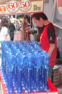 Lan Kwai Fong 24 Mayıs 2008 'de şehir merkezindeki parti bölgesinde.