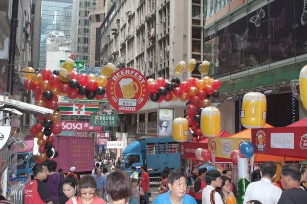 Lan Kwai Fong Partidistriktet Sentrum Mai 2008 – stockfoto