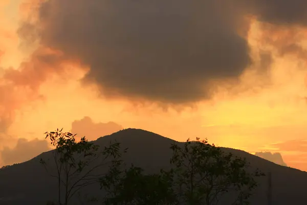 Beautiful Mountains Sunrise Hong Kong Sept 2008 — Stock Photo, Image