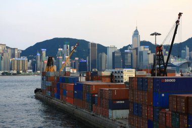 Kwoloon 'da bir Hung Hom Ticaret Terminali 24 Haziran 2008 