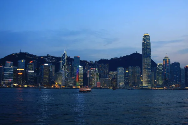 2008 홍콩의 야경이 펼쳐졌다 — 스톡 사진