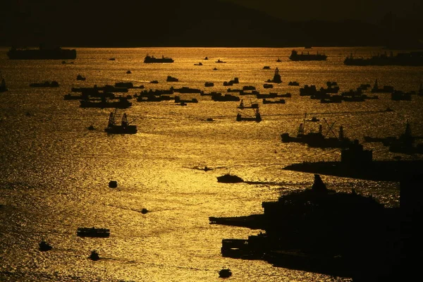 June 2008 Destination Viewpoint Observe Victoria Harbour — Stock Photo, Image