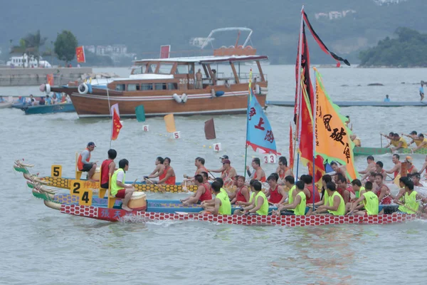 Dragon Boat Race Sai Kung Junho 2008 — Fotografia de Stock