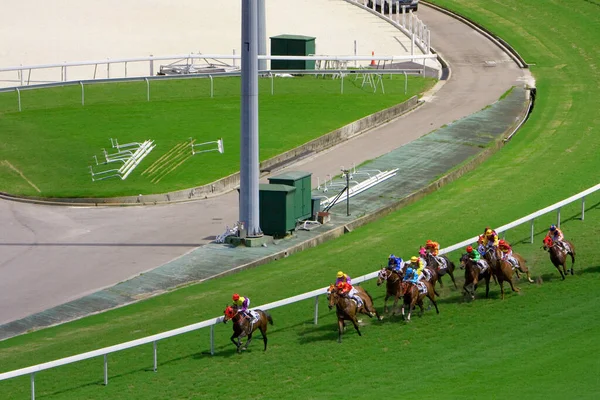 Julho 2008 Corrida Cavalos Hong Kong Jockey Club — Fotografia de Stock