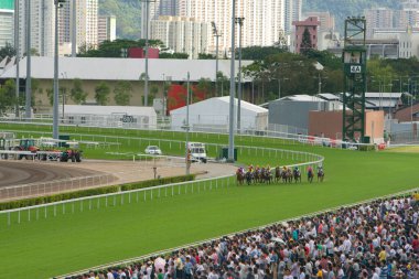1 Temmuz 2008 'de Hong Kong Jokey Kulübü' nde At Yarışları