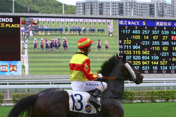 Luglio 2008 Horse Racing Hong Kong Jockey Club — Foto Stock