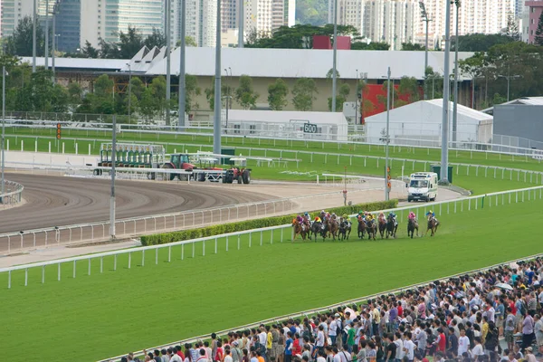Июля 2008 Horse Racing Hong Kong Jockey Club — стоковое фото