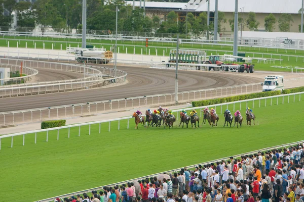July 2008 Horse Racing Hong Kong Jockey Club — Stock Photo, Image